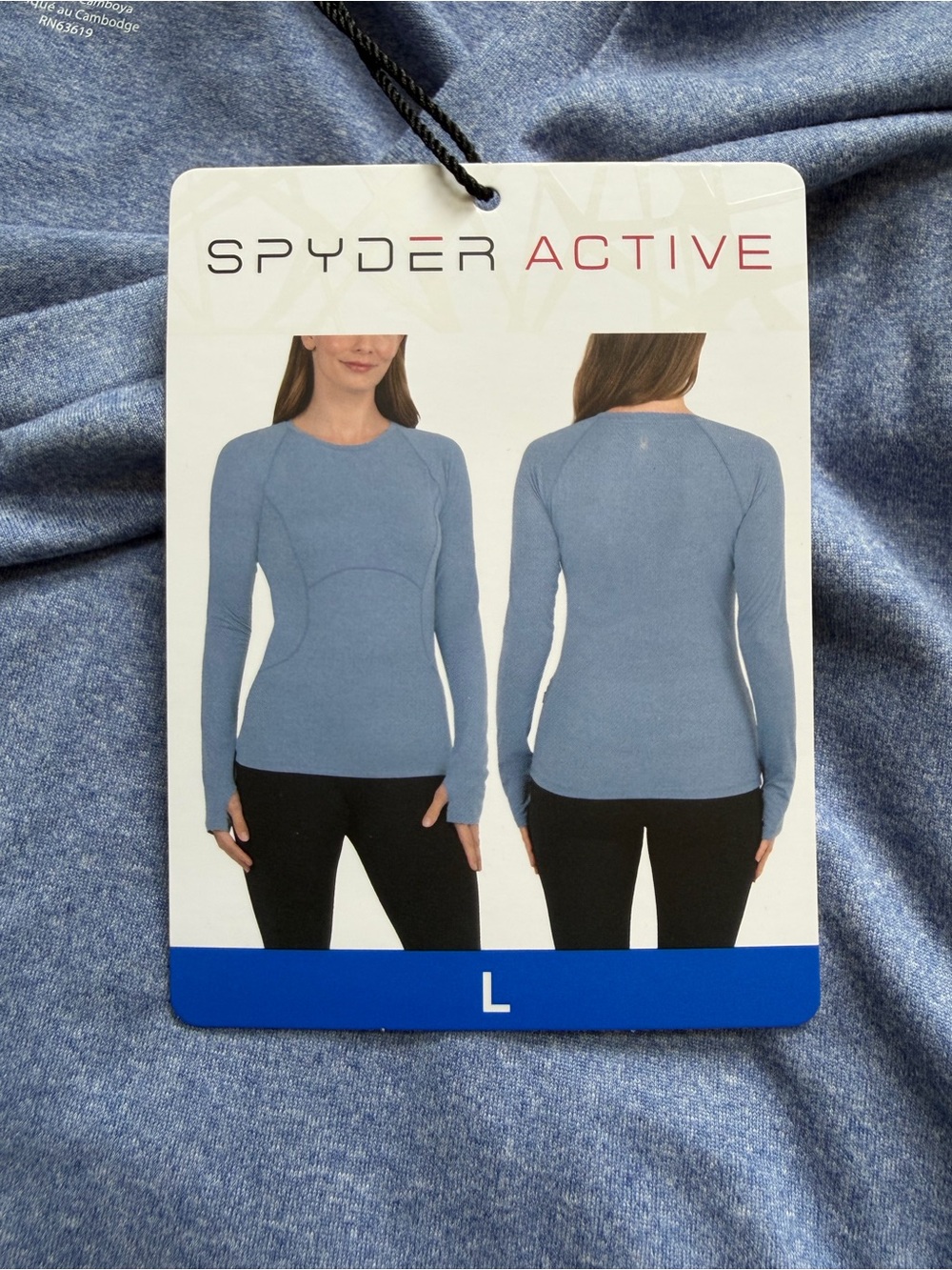 Spyder Active Women's Long-Sleeve Performance Top - Light Blue Size Large
